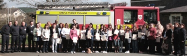 Mental health student nurses get fire safety certificate